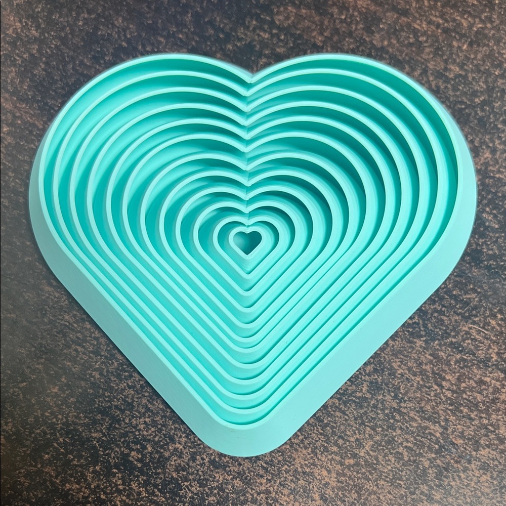 Heart-Layered Valentines 3D Printed Movable Fidget